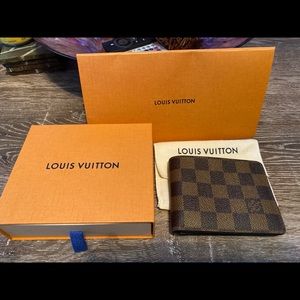 Louis Vuitton Damier Ebene Slender Wallet Bifold